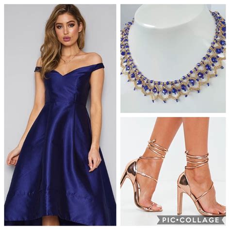 navy blue dress jewellery.